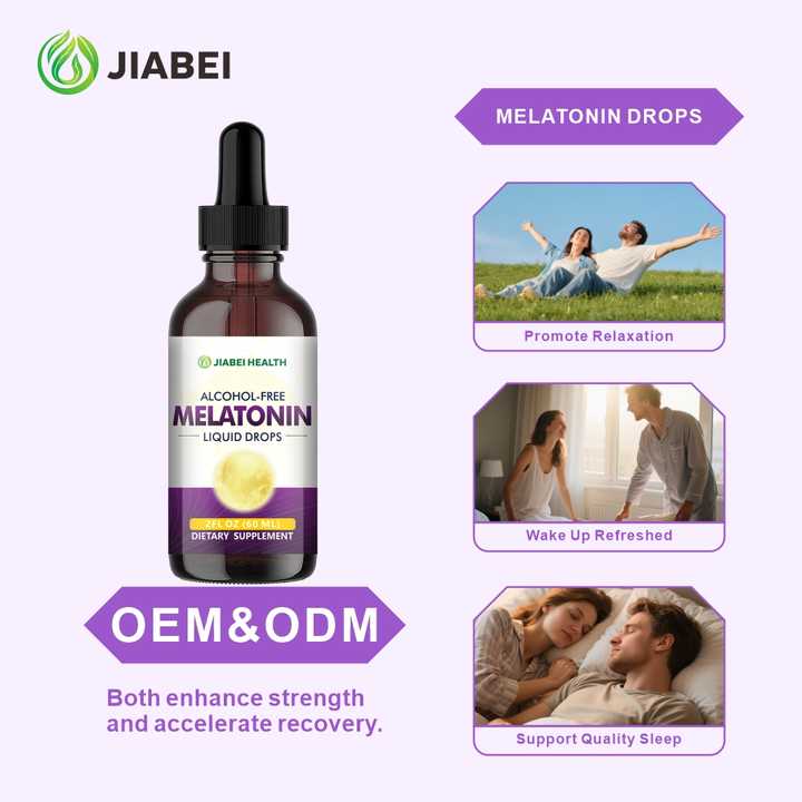 Melatonin Drops Quality Sleep Supporting Healthcare Herbal Supplements